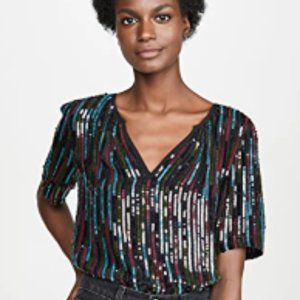 Retail $349 Graham & Spencer MYTHERESA Nikky Sequin Top NWT